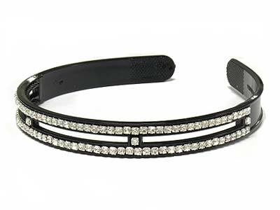 Crystal stone deco acryl head band