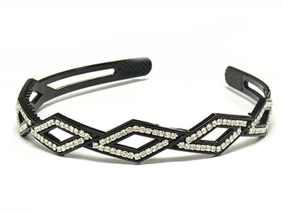 Crystal stone deco acryl head band