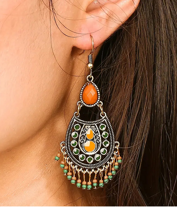 Vintage bohemian tassel earring