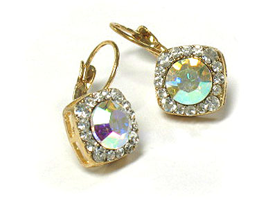 Austrian crystal one touch earring