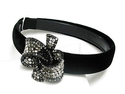 Crystal bow headband