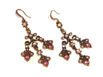 Crystal chandelier earring