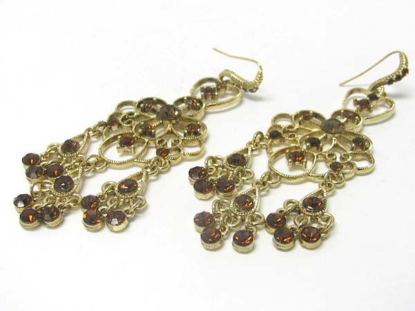 Austrian crystal chandelier earring