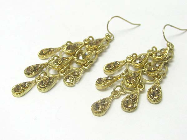 Austrian crystal chandelier earring