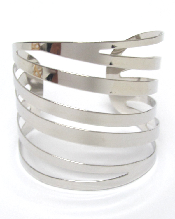 Metal bangle bracelet