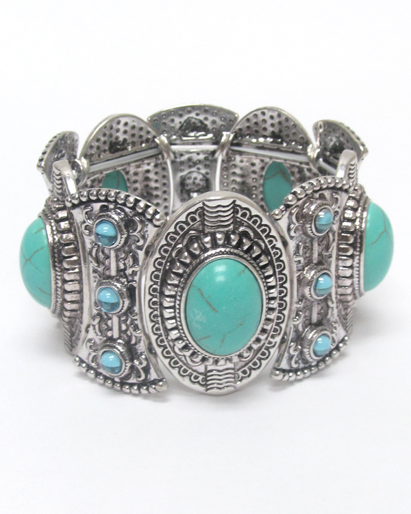 Turquoise stretch bracelet