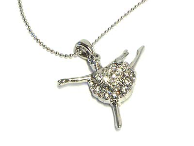 Crystal ballerina necklace