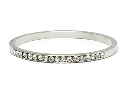 Crystal deco single line bangle