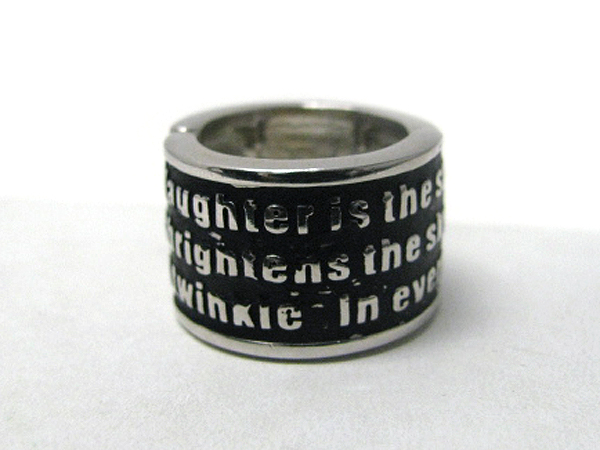 Message stretch ring