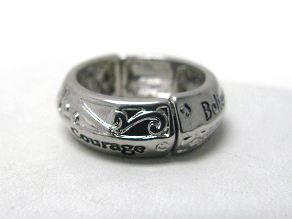 Message stretch ring