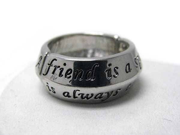 Message stretch ring