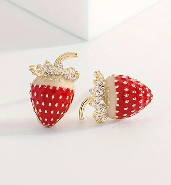 Strawberry earring
