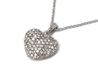 Crystal heart necklace