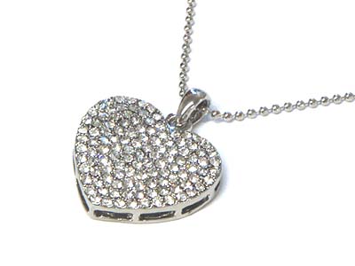 Crystal heart necklace