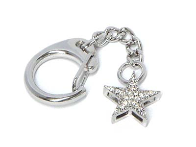 Crystal star key chain