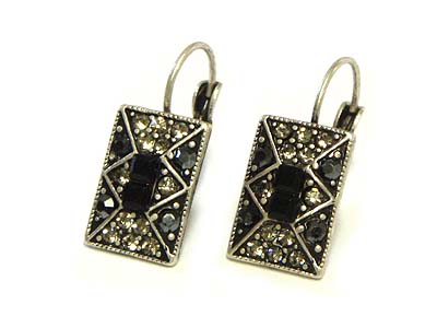 Austrian crystal metal design earring