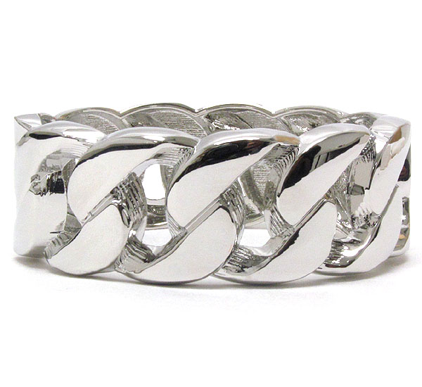 Thick chain bangle bracelet