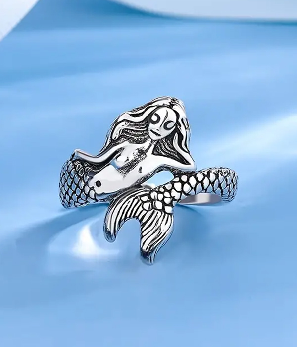 Sealife theme mermaid ring
