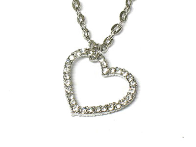 Crystal heart necklace