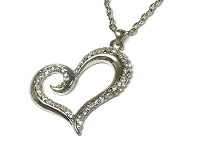 Crystal heart necklace