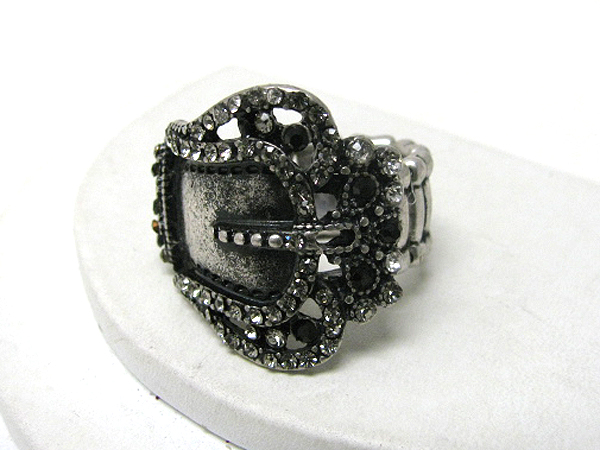 Crystal deco belt stretch ring