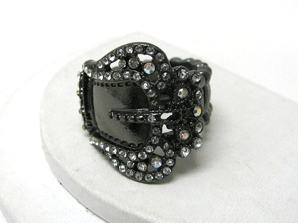 Crystal deco belt stretch ring