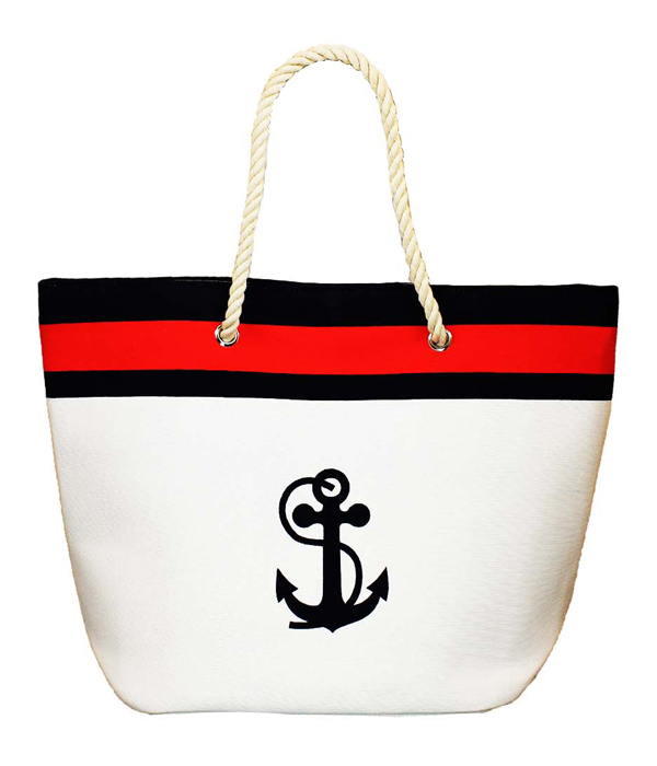 Full size anchor beach shoulder bag