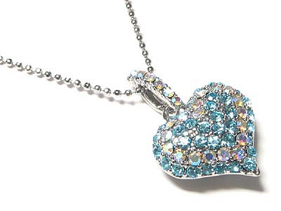 Crystal heart necklace