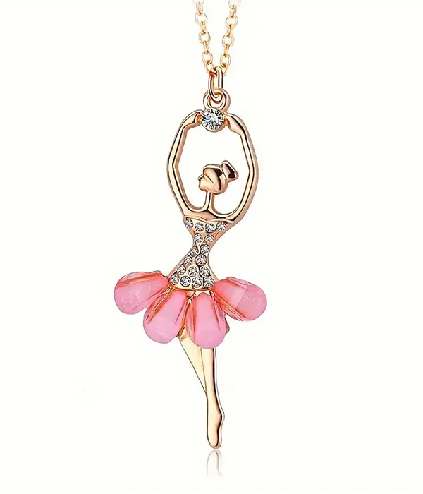 Ballerina pendant necklace
