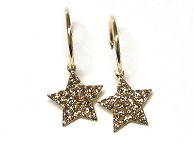 Crystal star earring