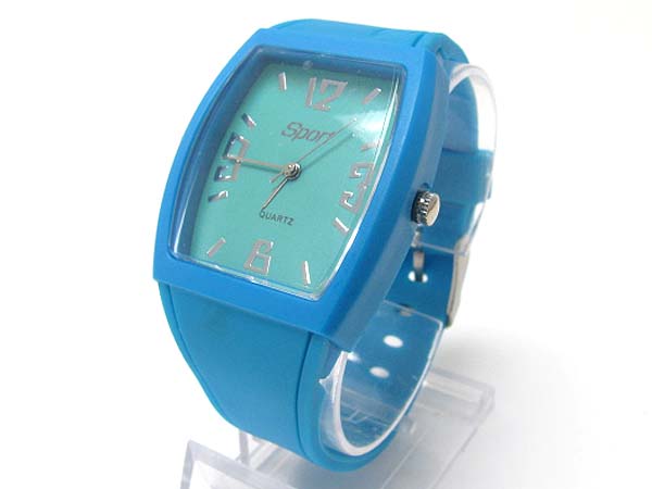 Rubber band fashion sports watch