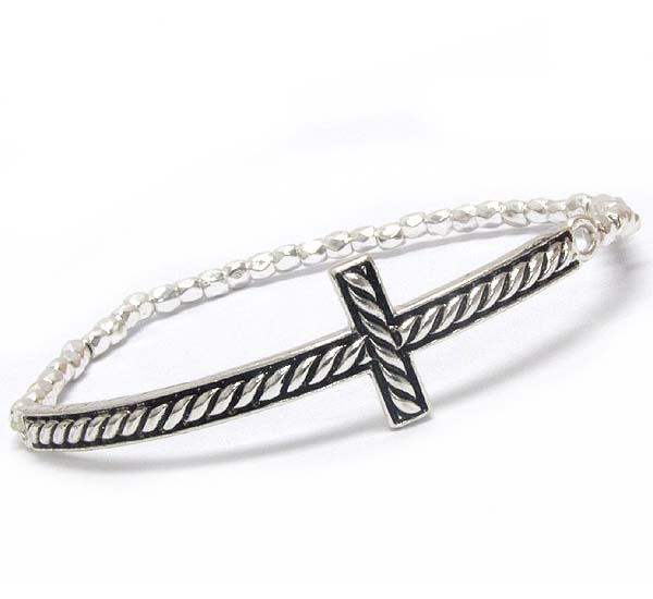 Rope cross stretch bracelet