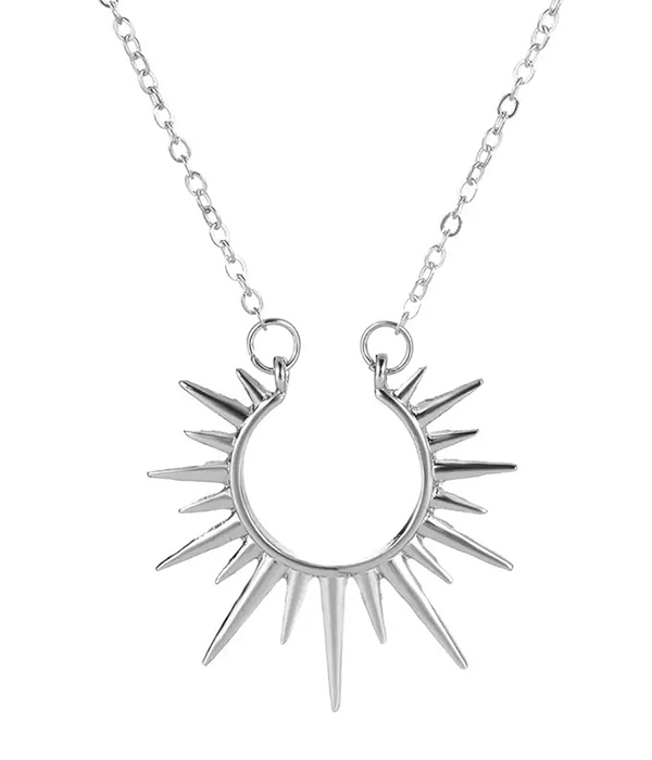 Sun pendant necklace
