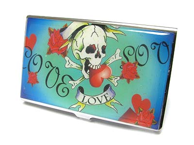 Tattoo picture card holder