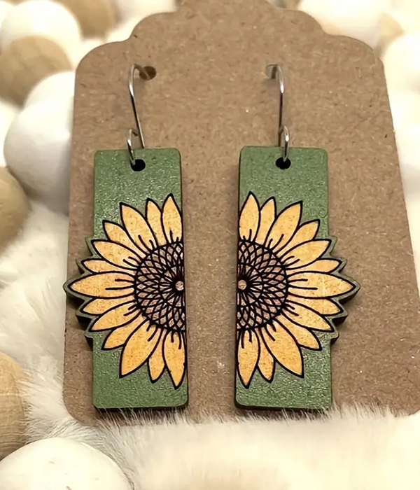 Sunflower earring