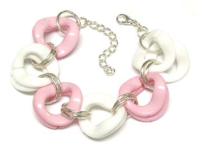 Nautical acryl chain bracelet 