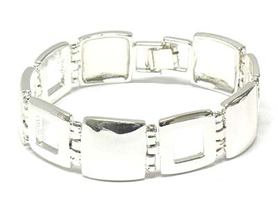 Simple metal square bracelet 