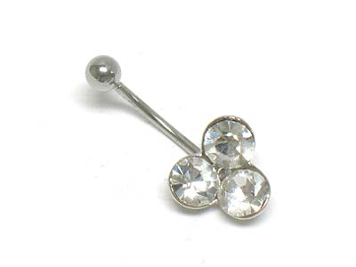 Crystal deco simple belly charm