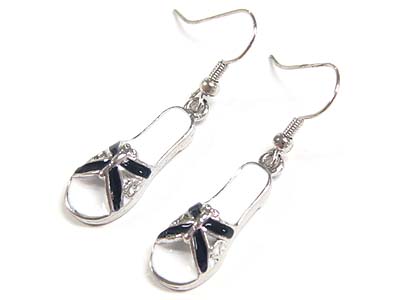 Crystal flipflop earring