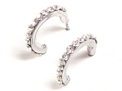 Crystal arc earring