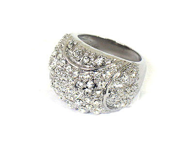 Glamorous crystal deco  ring