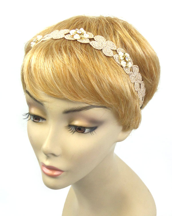 Flower lace design headband