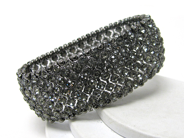 Crystal stud stretch bracelet