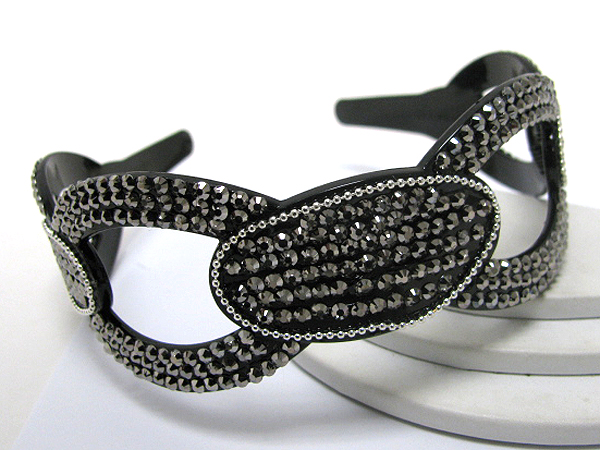 Crystal stud acrylic headband