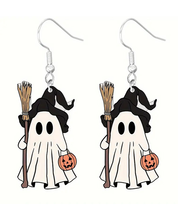 Halloween theme ghost earring