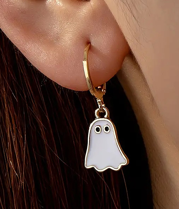 Halloween theme ghost earring