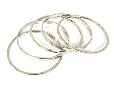 Multi metal bangle bracelet