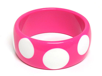 [ special price ] summer polka dot acryl bangle