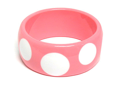 [ special price ] summer polka dot acryl bangle     