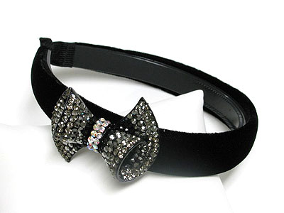 Crystal ribbon headband